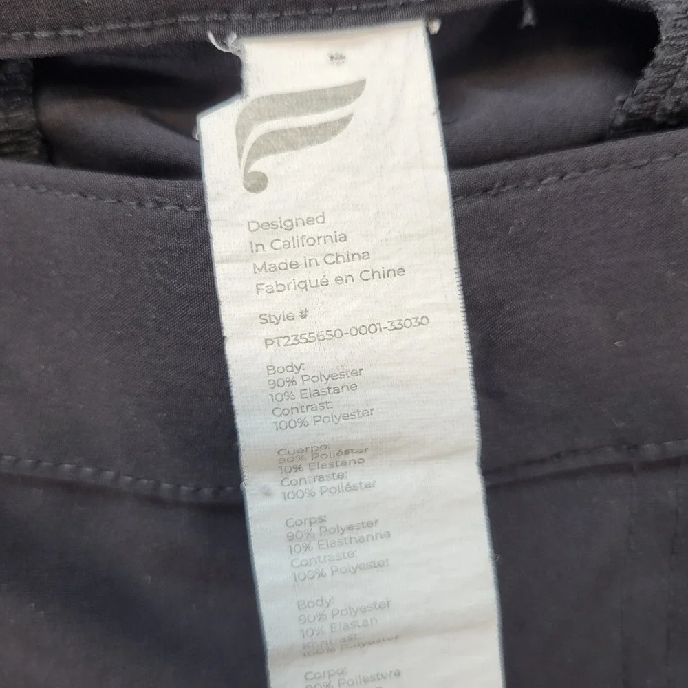 Fabletics Only Pant Mens 33x30 Black Athletic Tech Trousers PT2355650